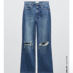 Zara High waisted baggy jeans